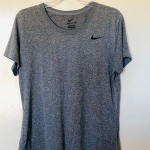 Nike grey dry-fit shirt, size L
